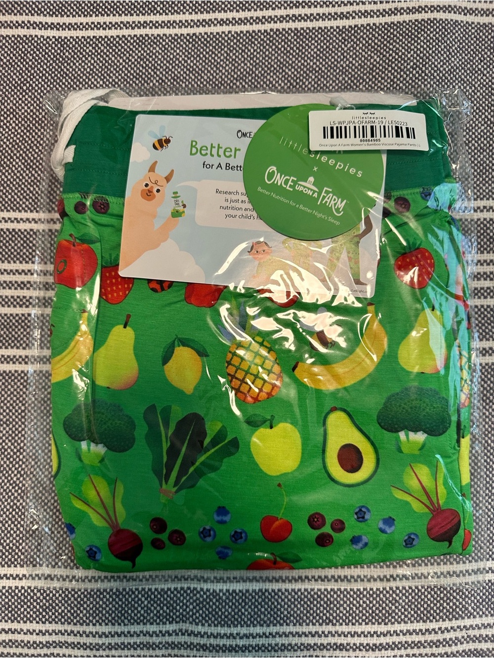 Little Sleepies Green Fruit & Veggie Print Pajama Pants
